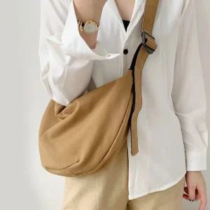 901M 모던 반달 크로스백 여자대학생가방숄더백