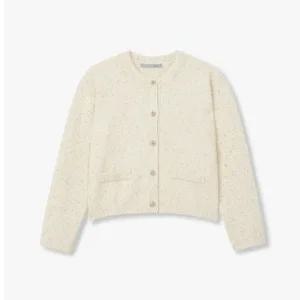 [갤러리아] [24FW]라운드 넥 메탈 트위드 가디건(7224450001)