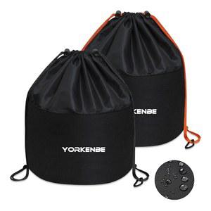 요켄베 캠핑 조리기구 메시 키트 가방, 대용량 식기 보관 BBQ 야외 요리 필수품을 위한 드로우스트링 헤비 듀티 방수 정리함 (2개)