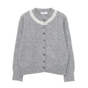 부루앤쥬디 네크레이스배색가디건 BORKCD509B