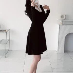 [하프클럽/]여성 코디 쁘띠 후레아 귀여운 원피스셔츠