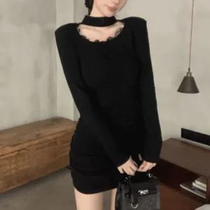 [아우트]캐주얼룩 버튼 셔링 미니원피스 SNY-0032