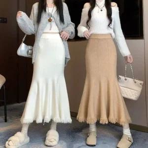 G126470_밑단수술 머메이드 니트스커트