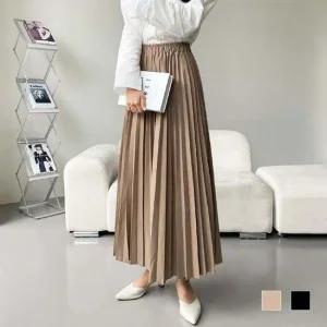 밴딩 포치 추천 플리츠 롱 스커트