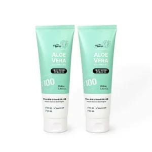 더플로라 알로에베라 수딩젤(튜브형) 보습 진정 수분 듬뿍 크림 250ml-2개