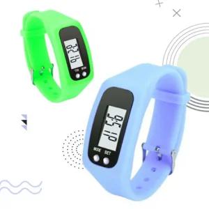 만보기 만보계 손목 팔찌 시계 스포츠 디지털 실리콘 케이스포함 10컬러