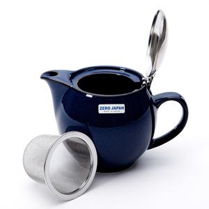 제로재팬 티포트 라운드 450ml 진스블루 (BBN-02JB) 도자기 티팟세트