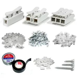 전선커넥터  전원단자 1P 2P 3P  전기선  접속자 크램프 전선정리 타이 마운트 클립  전원연결단자 케이블  연결짹 