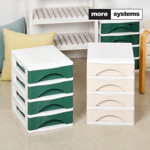 모아시스템즈 포키 미니 4단 플라스틱 서랍장 수납장 서류정리함
