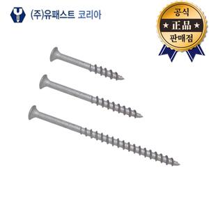 유패스트=유진 드라이월스크류 #6x32mm 목재용 1000pcs 나팔머리 외날 피스 델타도금 나사 못
