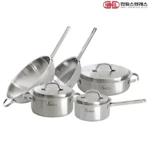 스플릿 통5중 스텐레스 IH 인덕션가능 후라이팬+냄비세트 5종A(편16+양20+전24+후28+궁28)