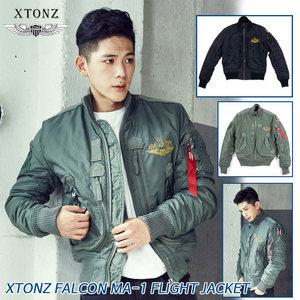 XTONZ 엑스톤즈항공점퍼 MA-1 팔콘 남성패딩 패딩 플라이트 항공점퍼 미군 밀리터리 블루종