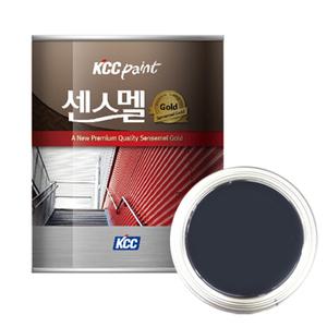 KCC 센스멜 골드 에나멜 페인트 군청색 1L 철재 목재