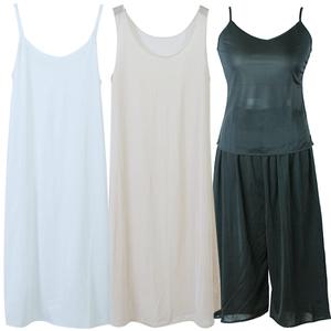 인견 롱원피스 끈슬립/시원한여름쿨나시/3부4부5부6부7부8부/롱속치마속바지/레이스스커트/홈웨어잠옷