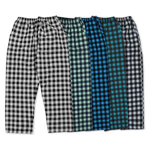 [보생언더웨어]남자 파자마 체크 선염 잠옷바지 9부 홈웨어 주머니