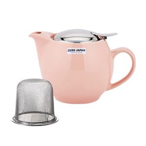 제로재팬 티포트 라운드 450ml 핑크 (BBN-02PI) 도자기 티팟세트