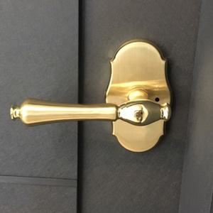 방문손잡이 버튼형 9019 비엔나 골드 방문고리