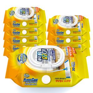 NEW 시리우스 바닥청소요고다 캡형 물걸레청소포 대형 30*10팩