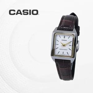 카시오 CASIO 여성 가죽밴드 LTP-V007L-7E2 클래식 김혜수시계 캐쥬얼시계 V007L LTP-V007L-7E2