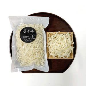 국내가공 백진미 400g 오징어채 진미채 보관용이한 지퍼백 포장