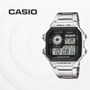 카시오 CASIO 메탈밴드 전자시계 커플시계 패션아이템 AE1200WHD AE-1200WHD-1A