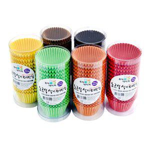 [이룸팩]노르딕 색지 머핀컵(중) 200매/베이킹컵/유산지컵