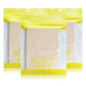 스킨푸드 웨지퍼프 대용량 12개입x3ea 스폰지 메이크업베이스 액상 파운데이션 사용