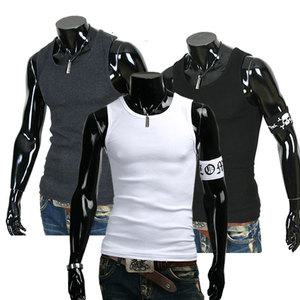 슬림핏 골지 면스판 모던 나시 티 남성 데일리룩 남자 여름 무지 면 기본 민소매