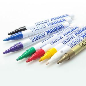 문화 페인트마카 (슬림) 빨강-3mm (RED) 1개 세필 페인트마카펜 마커펜