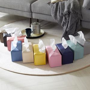 인테리어 각티슈커버 가죽 휴지 케이스