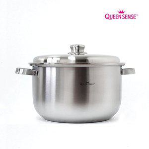 [퀸센스]빅스타 통삼중 304스텐레스 인덕션  대형 곰솥 냄비 32cm