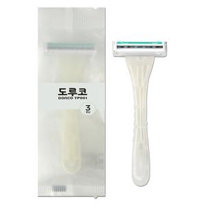 도루코 3중날 터치3 포장 면도기 휴대용 일회용 여행용 업소용