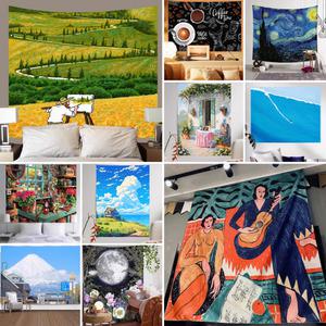 패브릭포스터 (150 x 130 cm) 걸개그림 태피스트리 가림막 천 행잉 그림