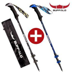 [버팔로] 스피드락 7075 썬더 등산스틱 2개  BST0006BK