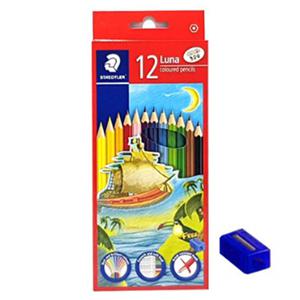 스테들러 루나 색연필 12색 나무 목 색연필 136 C12 TH 미니 연필깎이