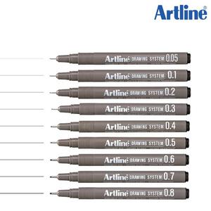[사치하타]아트라인 드로잉 시스템 펜 EK-235 (0.5mm) 1타