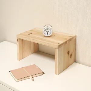 원목 양발이 선반 1단 310 삼나무 ㄷ자선반 인서트 틈새 공간활용 받침대 미니 수납장 피규어 진열장 주문제작