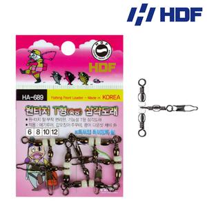 HDF 해동 삼각도래 원터치 T형 축광 HA-689 에기루어 갑오징어채비