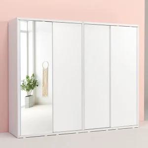 솔트 2400 슬라이딩 거울 긴문형 옷장세트 mcr123