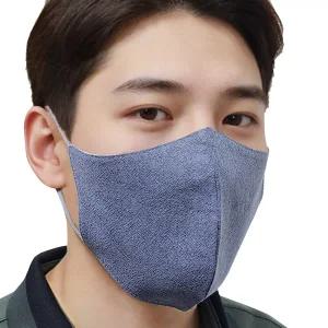 (국산) 자외선차단 피그먼트 오가닉 면 마스크-재사용/일상생활 패션 마스크 얼굴햇빛가리개 남여공용