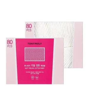 [토니모리](의정부점)각질 정돈 화장솜(80p2박스)+사은품/골드24k 스네일 마스크 팩 1매(정가2,000원) ...