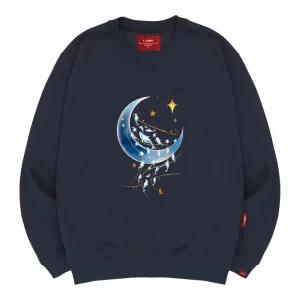 엘라모 3M 달빛돌고래 맨투맨 남녀공용 빅사이즈 S~4XL