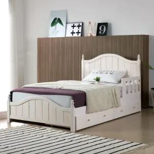 로렌  워시) 원목 슈퍼 싱글 초등 학생 공주 어린이 침대  매트포함)