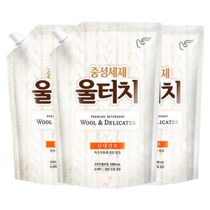 피죤 울터치 중성세제 겸용 리필 1.3L 3개