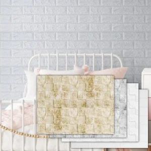 접착식 폼블럭 2.5M 단열 벽돌벽지 리폼 곰팡이 결로