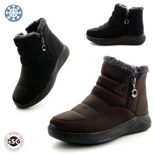 [방한 퍼안감] 가볍고 발볼편한 착화감좋은 논슬립 따뜻한 보아털 여성 미들 스노우 패딩부츠 4cm SO-501