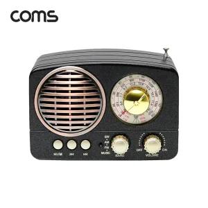 TB280 컴스 엔틱 디자인 라디오 블루투스 스피커 블랙