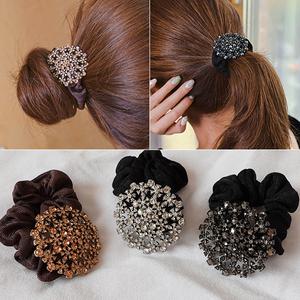 미스21 오엘 큐빅 장식 곱창 헤어끈 (hs505)