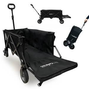 파파웨건 스포츠  캠핑 웨건 접이식 카트 뒷문 개방형 뒷바퀴 장축  내하중