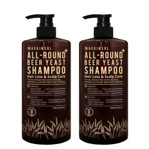 [2개세트]헤킨솔 맥주효모 올라운드 플러스 탈모 샴푸 대용량1000ml/ LPP단백질 트리트먼트